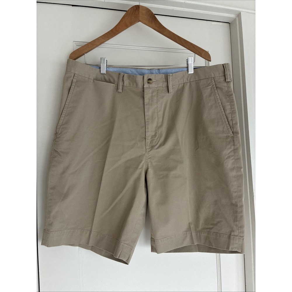 Polo Ralph Lauren Men's Khaki Chino Shorts Size 38 Stretch Twill Classic Fit